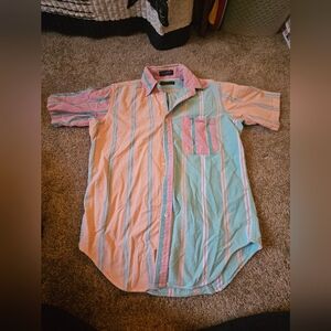 Pastel Striped Men's Casual Shirt